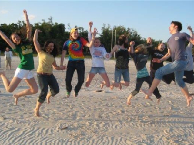 Youth Group Beach